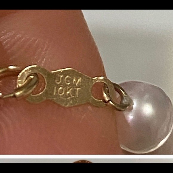 Pearls Diamond and 10 karat real gold pendant - Picture 11 of 12